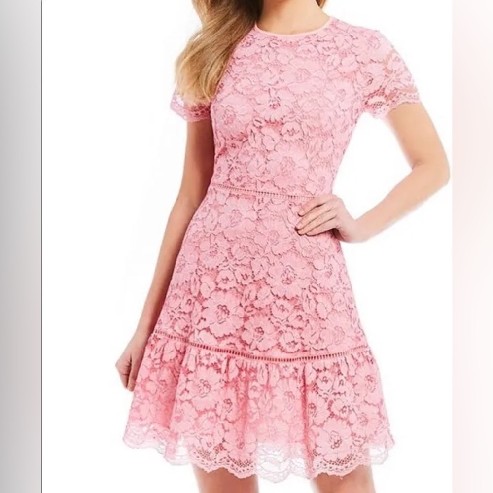 Michael Kors Pink Lace Dress sz 12